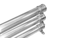 Round aluminium rainwater pipes
