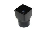 Square to Round Adaptor Sov (black)