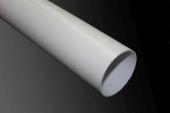 White 68mm Round Floplast Pipe (2.5 metre)