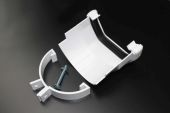 White Square Plastic to H/R Metal Adaptor (floplast)