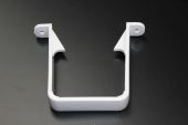 White Square Standard Pipe Clip (floplast)