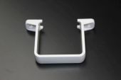 White Square Flush Pipe Clip (floplast)