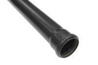 3 Metre x 82mm Single Socket Pipe (black)