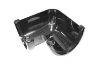 Black Hi-Cap Deepflow 90 Deg Gutter Angle (floplast)