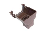 Brown Square Stopend Outlet (floplast)