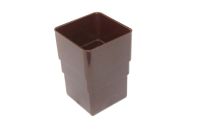 Brown 65mm Square Pipe Connector (floplast)