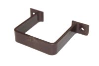 Brown 65mm Square Flush Pipe Clip (floplast)