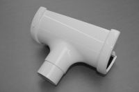 White Hi-Cap Deepflow 68mm Running Outlet (floplast)