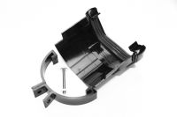 Black Square Plastic to H/R Metal Adaptor (floplast)