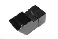 Black Square Pipe Shoe (floplast)