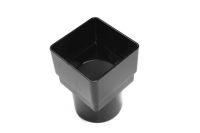 Black Square to Round Adaptor (floplast)