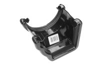 Left Hand Adaptor to Half Round Gutter (niagara black)