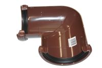 Brown 90 Deg Half Round Angle (floplast)