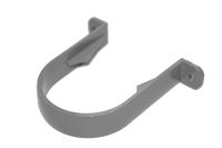 Grey 68mm Round Standard Pipe Clip (floplast)
