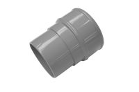 Grey 68mm Round Pipe Connector (floplast)