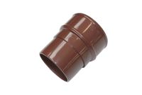 Brown 68mm Round Pipe Connector (floplast)