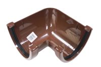 Brown Hi-Cap Deepflow 90 Deg Gutter Angle (floplast)