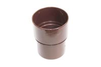 Straight Coupler Round (rustic brown)