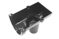 Black Hi-Cap Deepflow 68mm Stopend Outlet (floplast)