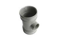 50mm Double Socket Single Boss Pipe (olive grey polypipe)