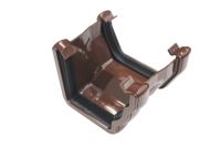 Right Hand Adaptor to Square Gutter (brown)