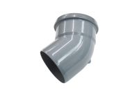 110mm x 135 Deg Single Socket Bend (grey floplast)