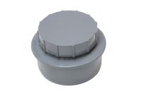 110mm x Screwed Access Cap (grey floplast)