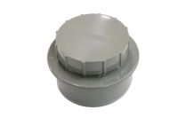 110mm x Screwed Access Cap (olive grey floplast)