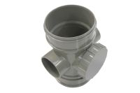 110mm Double Socket Access Pipe (olive grey floplast)