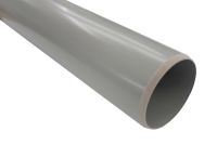 3 Metre x 110mm Plain Pipe (olive grey floplast)