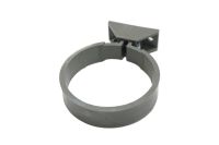 82mm Centre Fix Pipe Clip (solvent grey)