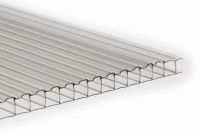 10mm Clear Twinwall Polycarbonate Sheet - 1050mm wide x 3 metre long