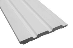 3 Slat - 122mm x 2.6mt Sulcado Panel (Pure White)