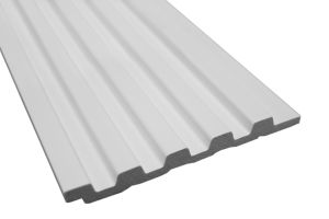 5 Slat - 122mm x 2.6mt Sulcado Panel (Pure White)