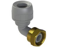 15mm x 1/2 inch Bent Tap Connector (Grey)