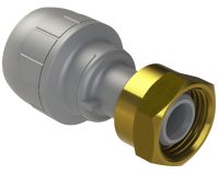 15mm x 1/2 inch Straight Tap Connector (Grey)