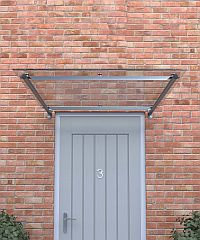 Clear Flat Door Canopy (1250mm x 530mm)