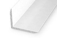 Aluminium Solid Wall Zest External Corner (White)